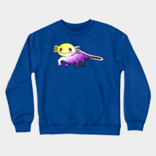 Little, nonbinary axolotl Crewneck Sweatshirt